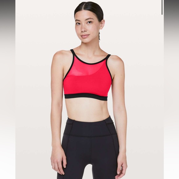 Lululemon Forget The Rest bra 8 in Flamenco Red - Picture 2 of 9